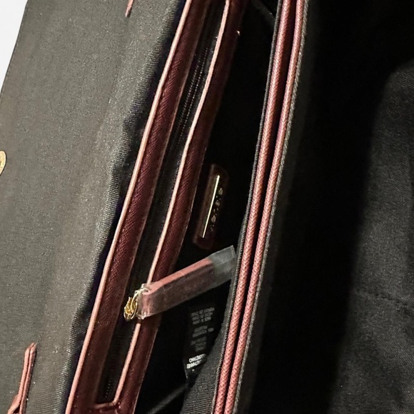 Studded Burgundy Clutch - Picture 5 of 7